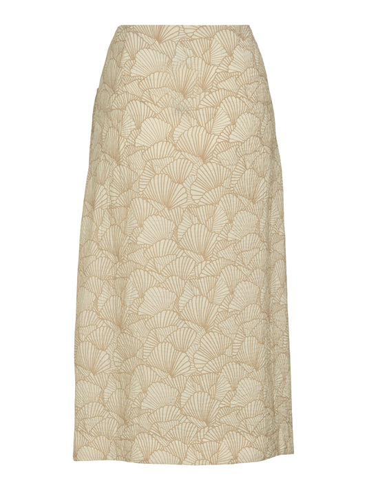 Falda estampada.