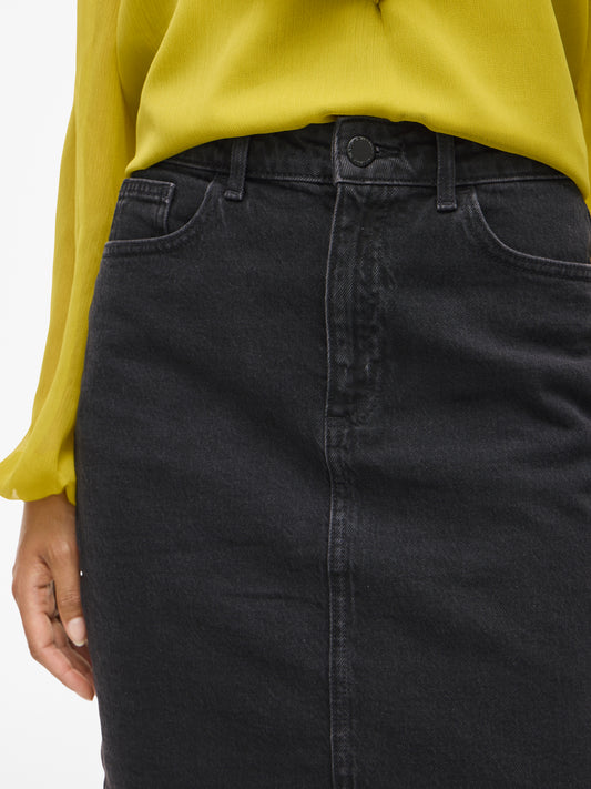 Falda denim.