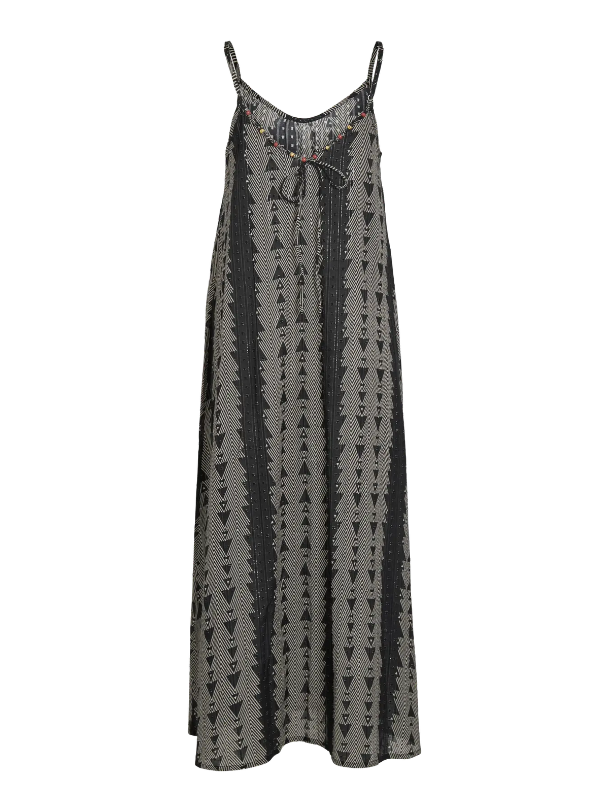 Vestido abalorios.