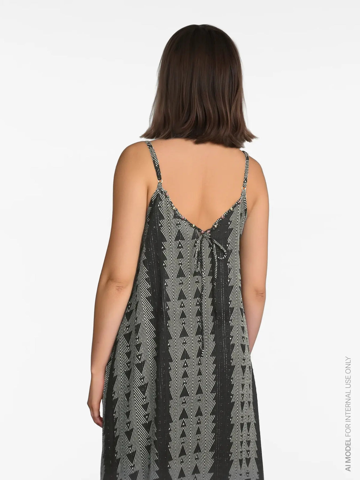 Vestido abalorios.