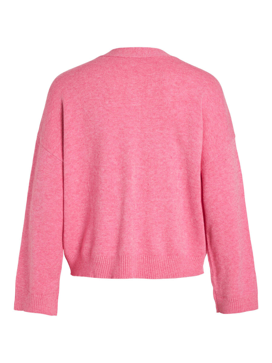 Chaqueta de punto abotonada.